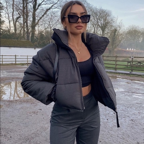 Zara Jackets & Blazers - NWT Zara Bloggers Fave Gray Puffer Jacket
